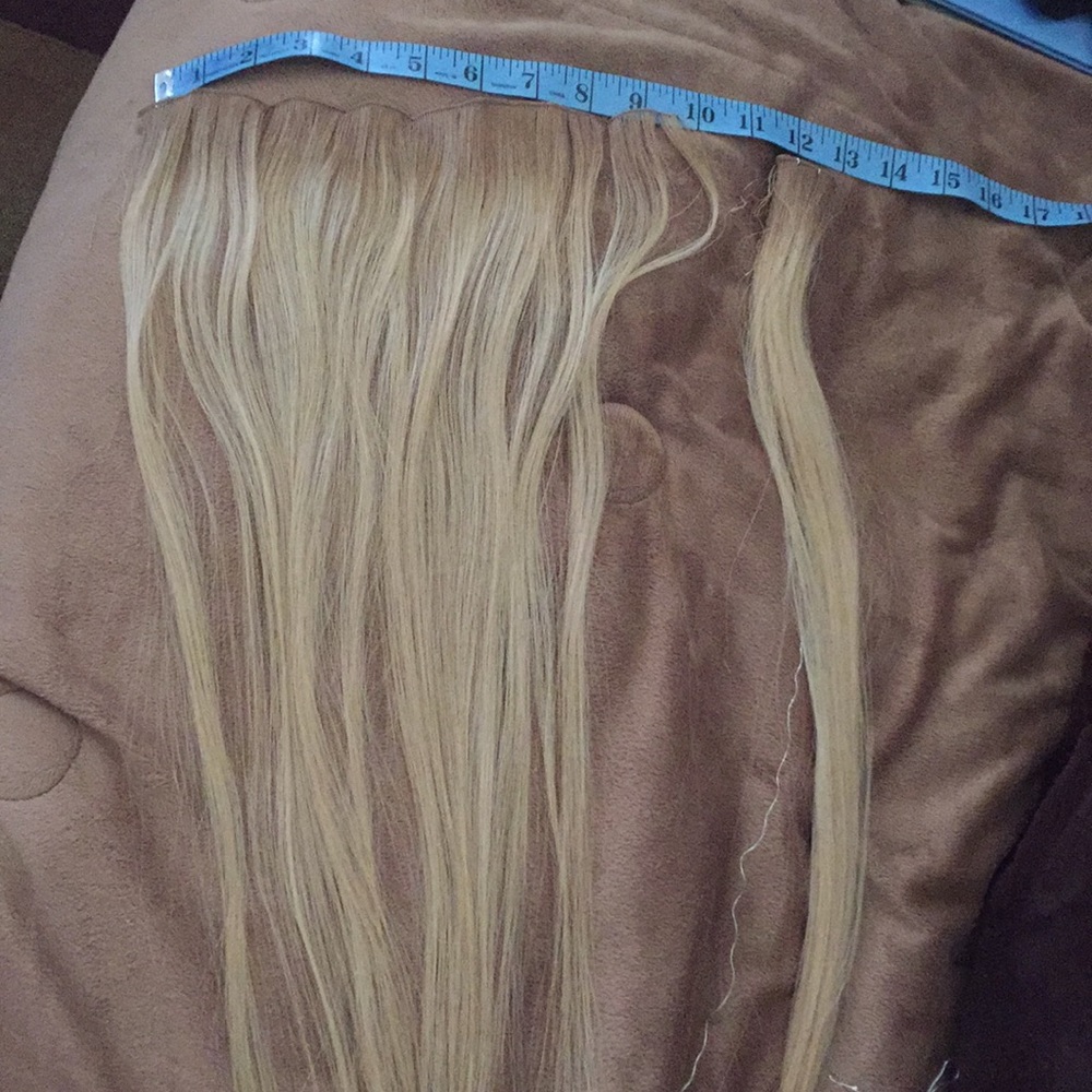 New Weft Sew In Extensions  blond weft 2 Wefts